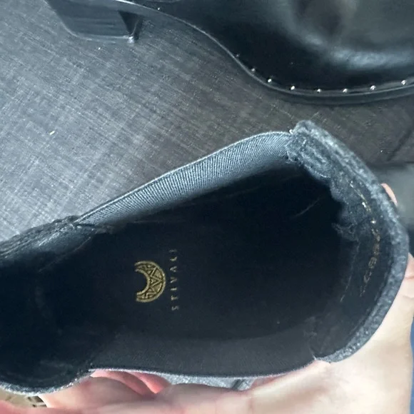 Stylized Cowboy Boots in Calf leather and Snake Skin, size 7/7.5 - Picture 5 of 12